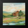 thumbnail image 2 of Vassileva, Silvia 20x20 Black Modern Framed Museum Art Print Titled - Springtime Farm Pastel Sq, 2 of 5