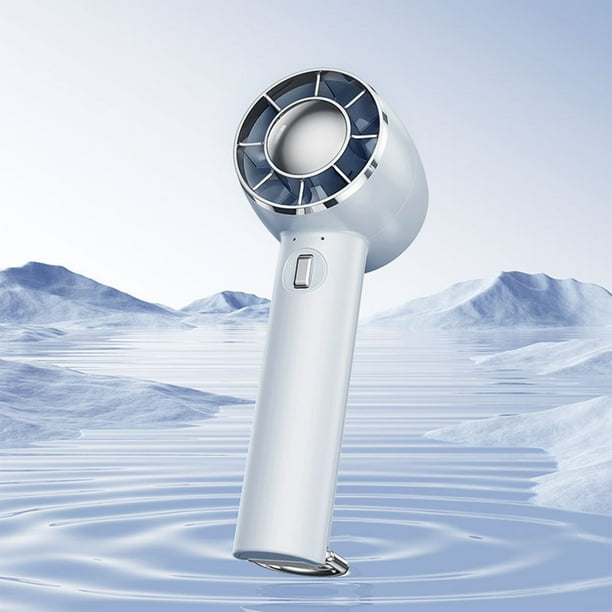 New Refrigerated Handheld Fan Outdoor Climbing Button Desktop Usb Charging Ice Mini Fan Can Be Used The Car