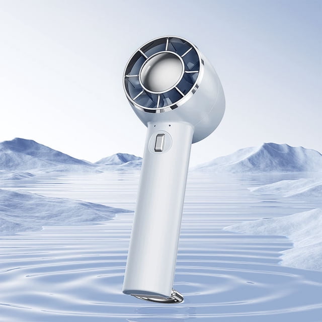 Ventilador de mano recargable por USB | Miniventilador portátil con clip y cabezal ajustable 360° | Gran potencia y bajo nivel de ruido para escritorios de oficina, coches, exteriores, viajes,