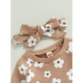 thumbnail image 6 of Baby Girl Fall Outfits Floral Sweatshirt Pants Clothes Set Newborn Infant Clothing Gifts 3 6 9 12 18 24 Months, 6 of 9