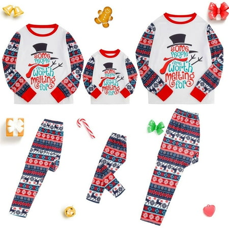 

Christmas Pajamas Sets Holidays Family Matching Sleepwear Long Sleeve Adult