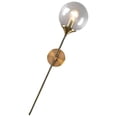 thumbnail image 2 of Guardoinrt Modern Indoor Wall Sconce Lighting Black Iron Glass E14 Base, 2 of 6