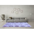 thumbnail image 3 of Ahgly Company Indoor Square Abstract Blue Modern Area Rugs, 5' Square, 3 of 4