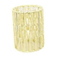 thumbnail image 3 of Sombra de lámpara de cuerda de papel boho tono ligero de luz decoración del hogar retro cilindro tejido a mano para cafetería restaurante de la casa beige, 3 of 8