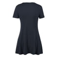 thumbnail image 3 of MBJ Womens V Neck Trapeze Tunic ( S - XXXL ), 3 of 4