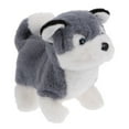thumbnail image 4 of LEORX Grey Electronic Dog Toy for Kids Battery Operated Interactive Walking Plush Stuffed Husky Dog Toy 12.6 inches, 4 of 8