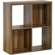 thumbnail image 1 of Librero Organizador FRATELLO MUEBLES Estante de 4 Cubos Color Nogal, 1 of 8