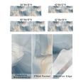 thumbnail image 3 of Kitchen Cafe Valance Curtain for Small Windows,Abstract Ombre Marble Texture Rod Pocket Short Valances Modern Stone with Gold Line Window Treatment Panel for Living Room/Bedroom/Bathroom,60x18in, 3 of 9