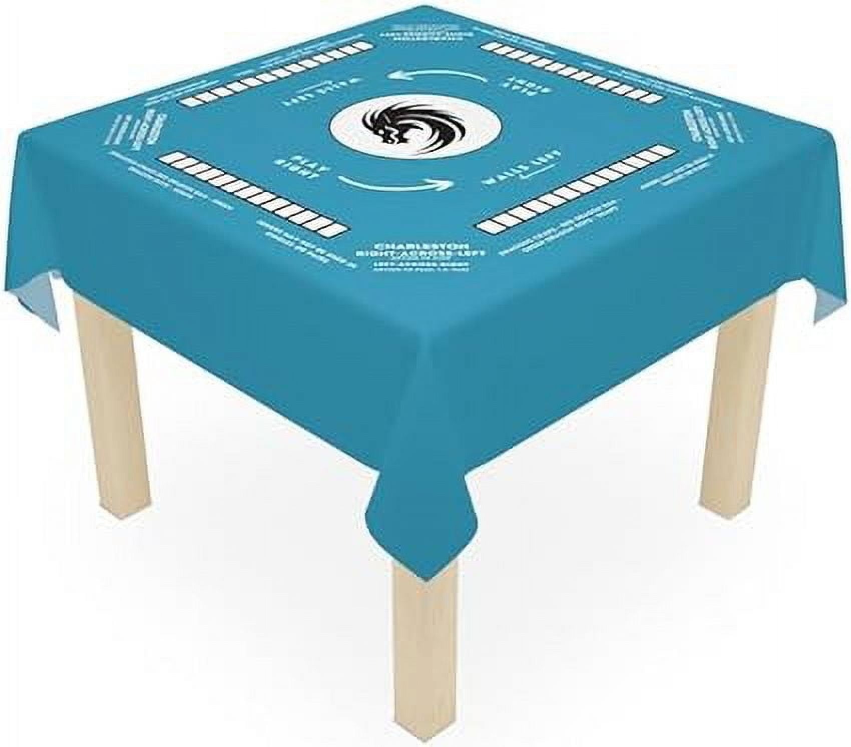 Mahjong Mat with Instructions - Mahjong Tablecloth Size 55 x 55, Mahjong with Rules, Great for Beginners Learning How to Play
