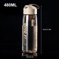 thumbnail image 3 of Toystoory Botella de agua a prueba de fugas deportes graduados beber boca ancha llevar al aire libre escalada Drinkware amarillo claro 480ML Type2 NO2 Toystoory HA062518-03, 3 of 6