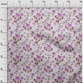 thumbnail image 3 of oneOone Polyester Spandex White Fabric Watercolor Floral Sewing Material Print Fabric By The Yard 56 Inch Wide-aA, 3 of 5