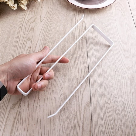 OUNONA Paper Towel Holder Cabinet Door Mount Roll Holder White