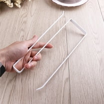 OUNONA Paper Towel Holder Cabinet Door Mount Roll Holder White