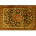 thumbnail image 1 of Ahgly Company Machine Washable Indoor Rectangle Persian Yellow Traditional Area Rugs, 3' x 5', 1 of 4