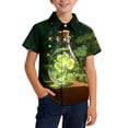 thumbnail image 2 of hengsof Boys Girls Button Down Jackets Fashionable Short Sleeve Lapel Pocket Button Down Cardigan Jackets Children's Light Soft Shirt Jackets School Uniform Shirts, 2 of 4