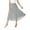 Gray, variant on Women Long Chiffon Ballet Skirts Ladies Flowy Lyrical Dance Wrap Skirts Black One Size