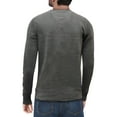 thumbnail image 2 of X RAY JEANS Mens Honeycomb Knit V-Neck Sweater, Charcoal, S, 2 of 5