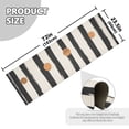thumbnail image 5 of Yayeee Runner Rug for Bedroom 2'x6' Machine Washable Hallway Non Slip Mat, Black Abstract Stripes, 5 of 8
