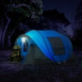thumbnail image 4 of 4 Person Pop Up Tents for Camping, CoPedvic Waterproof Instant Family Tents Upgraded Large Size with 2 Doors, Blue, 4 of 9