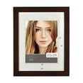thumbnail image 6 of Gallery Solutions 14"x18" Walnut Wall Picture Frame Double White Mat - Matted for 10"x13" Image, 6 of 10