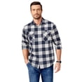thumbnail image 2 of COOFANDY Mens Button Down Shirts Long Sleeve Casual Plaid Flannel Shirt Cotton Shirts Regular Fit, 2 of 6