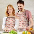 thumbnail image 5 of Boho Bohemia Rainbows Hearts Stars Apron-Garden Aprons for Women with Pockets-Cotton Linen Waterproof Kitchen Cooking Gardening Aprons Adjustable for Kitchen,Cooking,BBQ and Salon 33x27 Inch, 5 of 7