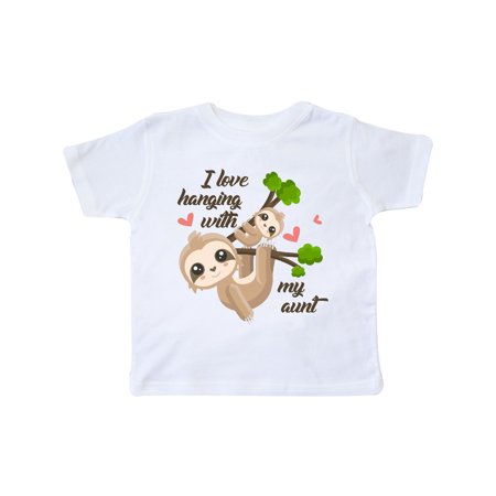 

Inktastic Hanging With My Aunt Gift Toddler Boy or Toddler Girl T-Shirt