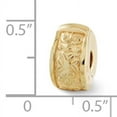 thumbnail image 2 of Beautiful Sterling Silver Gold-plated Reflections Hinged Floral Clip Bead, 2 of 2