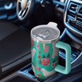 thumbnail image 6 of OBREWU Great Pyrenees Dog and Flower Tumbler with Handle and Lid,Great Pyrenees Dog and Flower 40oz Double Wall Vacuum Insulated Tumbler,Cups Gift for Women and Men, 6 of 7