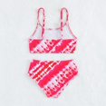 thumbnail image 4 of Gyratedream Baby Girls Suspender Swimsuits 2 Piece Bikini Set Toddler Kids Quick Dry Print Tankini Sets Bathing Suits for 8 Years-12 Years, 4 of 7