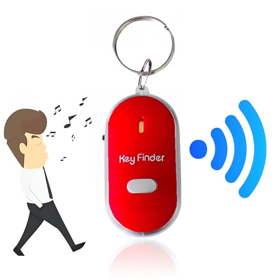 GJX Lost Remote Finder, Remote Control Finder Locator with Led Light, 131Ft Rc Range Key Finder Locator Making Noise, Find My Keys Device, Key Tracker, Keychain Key Finder