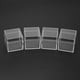 thumbnail image 4 of Caja de embalaje de plástico transparente cuadrado 24 piezas LANNMXG, 4 of 5