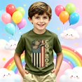 thumbnail image 2 of Boys T Shirts Lightweight Short Sleeve Stylish Print Crewneck Tee for Casual Boys' Tops Tees Shirts 2 Years-3 Years, 2 of 4