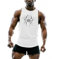 thumbnail image 2 of Camiseta sin mangas para hombre, transpirable, para entrenamiento, deportes al aire libre, transpirable, sencilla, ligera, con estampado de flores, de secado rápido, 2 of 5