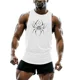 thumbnail image 2 of Camiseta sin mangas para hombre, transpirable, para entrenamiento, deportes al aire libre, transpirable, sencilla, ligera, con estampado de flores, de secado rápido, 2 of 5