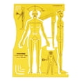 thumbnail image 1 of Traceease Male Human Figure Template Stencils Fashion Designers Drafting Tools, Male Human Figure Template, 1 of 4