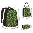 thumbnail image 2 of Pofeuu Pineapples with Palm Leaves Print Backpack Travel Backpacks With Lunch Bag Pencil Bag Set 3 pcs Set Cartoon Backpack, 2 of 7