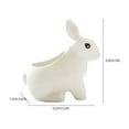 Animal Flowerpot White Porcelain Pot Rabbit Flower Pot Large White