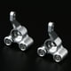 thumbnail image 3 of Portadores de buje trasero de aluminio CNC 2 uds para HSP 94122 94188 accesorios para camiones RC- Plata perfke Piezas del coche de RC, 3 of 9