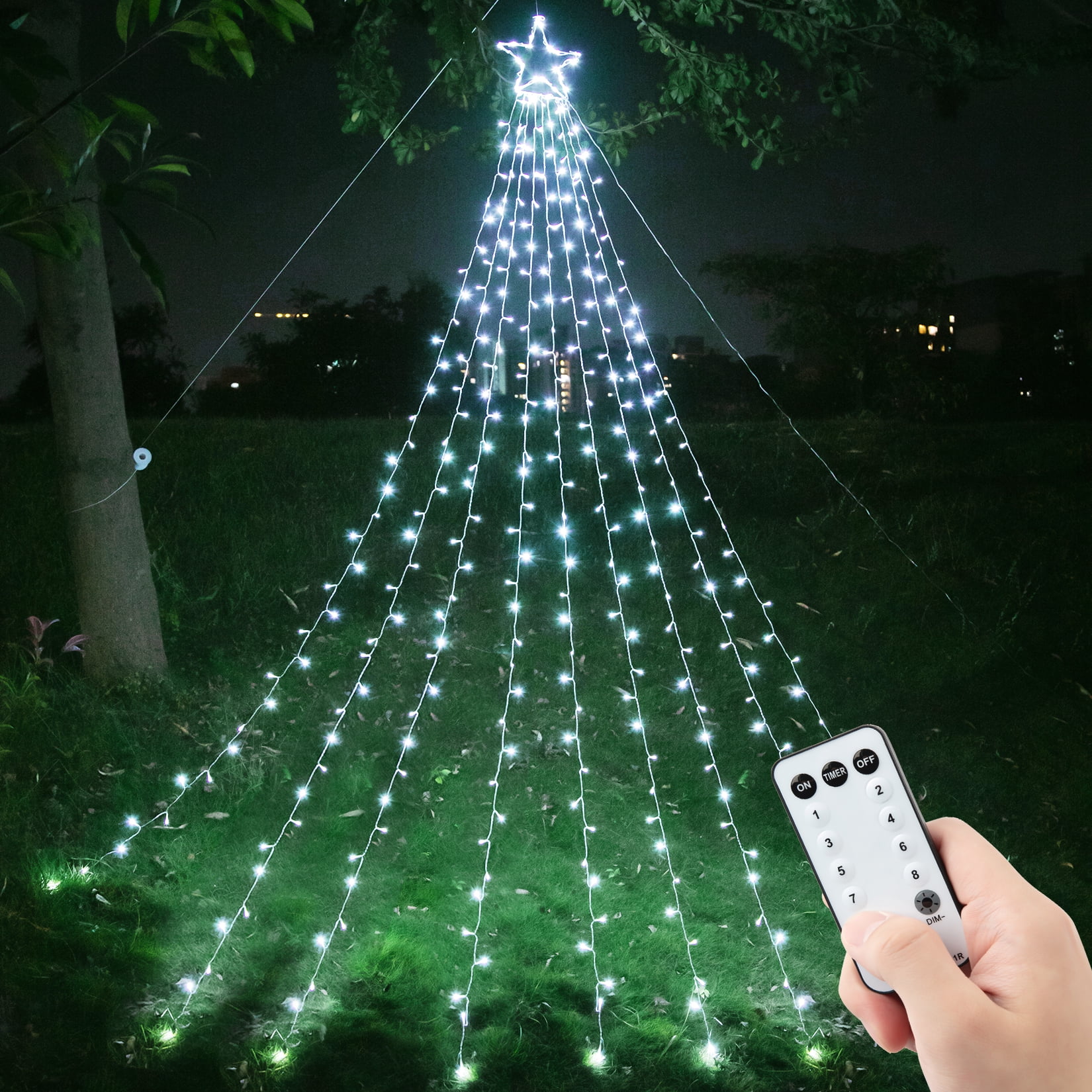 Sakiyr Christmas Outdoor Star String Lights 11 5FT 335 LEDs Lighted sakiyr-christmas-outdoor-star-string-lights-11-5ft-335-leds-lighted