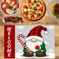 thumbnail image 2 of JOOCAR Christmas Gnome with Candy Cane Welcome Sign Linen Table Mats Set of 4 for Home Kitchen Table Decor 12x18 inch, 2 of 5