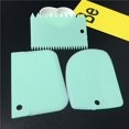 3PCS/Set Plastic Cake Decorating Tools Dough Icing Scrappers Cutters