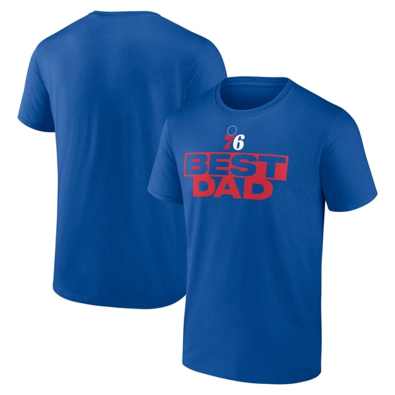 Men's Royal Philadelphia 76ers Greatest Dad T-Shirt