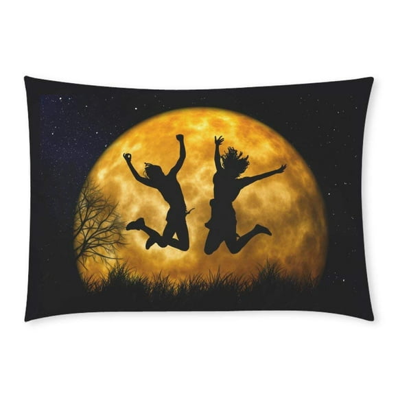 RYLABLUE Cheer Jump Pillow Case Pillow Cover Two Sides Printing 20x30 inches