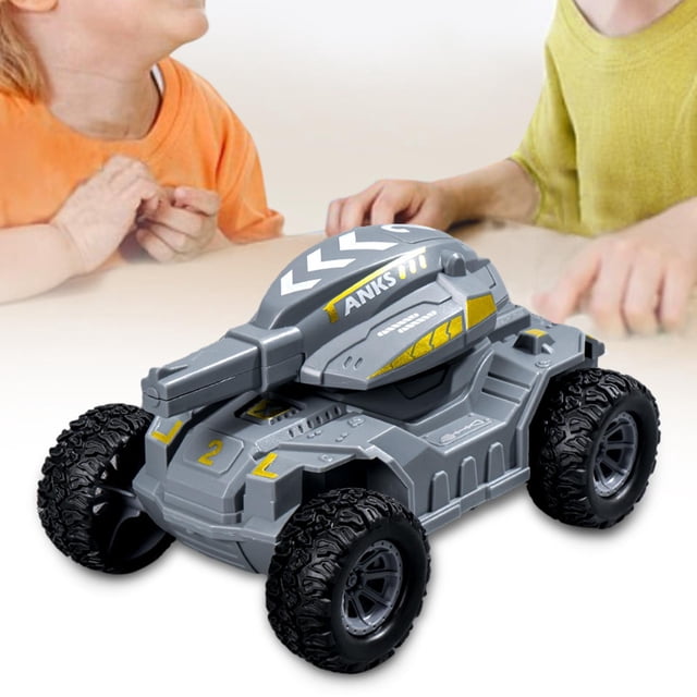Juguete modelo de tanque de retroceso de tanque pequeño, regalos de fiesta de coches de retroceso de juego, vehículos de juguete pequeños de camión Gris