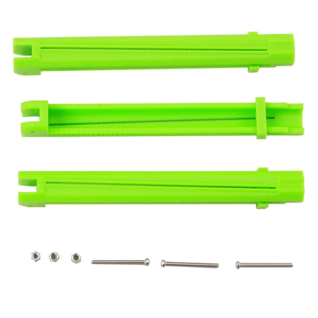3x Plume Fletching Stick Fletches Bricolage Outil, Vert, 17x8.5x2cm