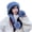 Blue, variant on Women’s Winter Knit Beanie with Faux-Fur Pom, Thick Warm Acrylic Cuffed Skull Cap with Fleece Lining, Cozy Casual Slouchy Toque for Cold-Weather Commuting
