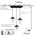 thumbnail image 2 of FSLiving Ceiling Lamp Adjustable Close to Ceiling Lights Fixtures with 4 Heads for Sloped and Vaulted Ceiling Modern Chandelier with 15ft Plug in Cord for Kitchen Island Closet-Chrome White, 2 of 8