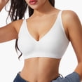 thumbnail image 2 of Feancey Jelly Everyday Bras for Women Seamless Push Up Bra Adjustable Straps Yoga Sports Bras Comfy Casual Wireless Bra Daily Underwear White S, 2 of 7