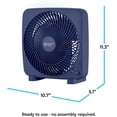 thumbnail image 6 of Comfort Zone 9" Portable Box Fan, Blue, 6 of 6